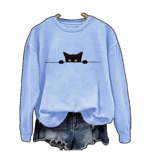 Blusa Suelta de Manga Larga con Diseño Estampado - Image 9