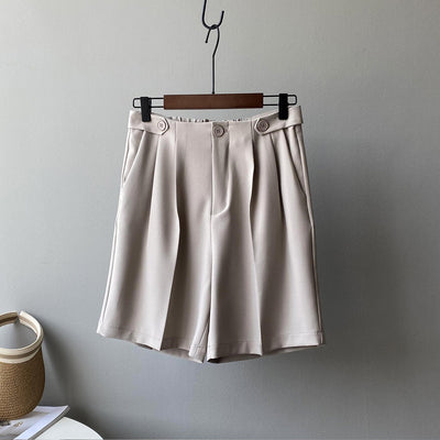 Pantalones Anchos Estilo Coreano con Drapeado Fluido - Image 4