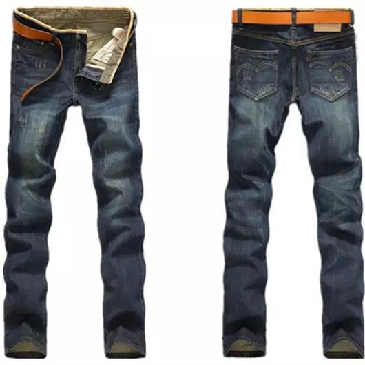 Pantalones Retro Clásicos de Corte Recto para Hombre - Image 7