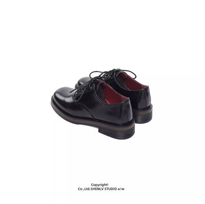 Zapatos de Cuero Bicolor con Suela Gruesa para Hombre - Casual y Profesional - Image 18