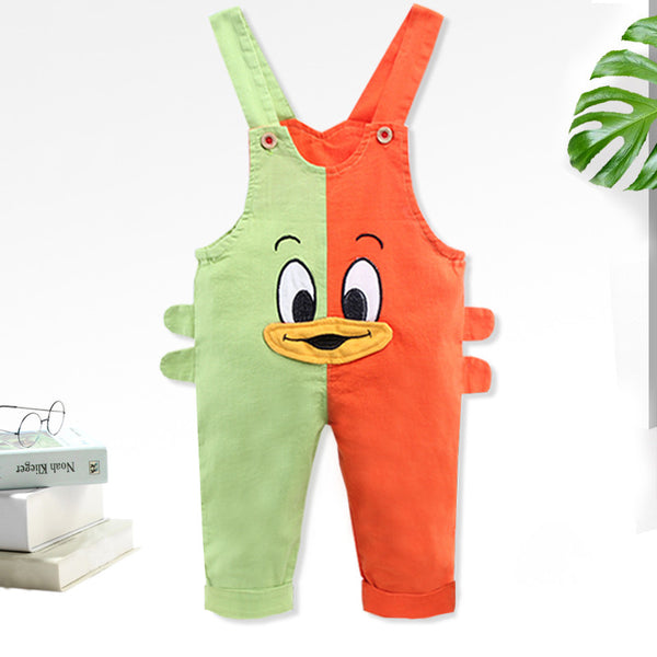 Pantalones Cortos Pato Mandarina para Bebé - Diseño de Color Coordinado