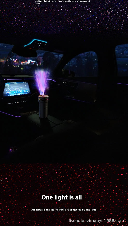 Humidificador de Auto Mini con Proyector Cielo Estrellado y Luz Ambiental - Image 20