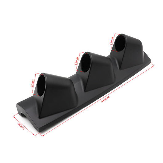 Soporte Universal para Instrumentos de Auto de Tres Orificios - Bastidor Racing Negro - Image 6