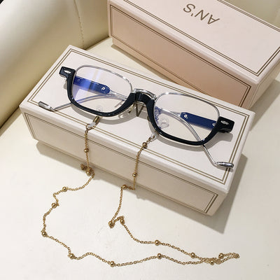 Gafas de Sol Semimontadura con Cadena - Diseño Cóncavo Trendy - Image 16
