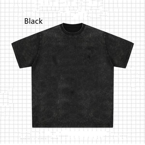Playera Vintage con Estampado Digital de Lavado Desgastado