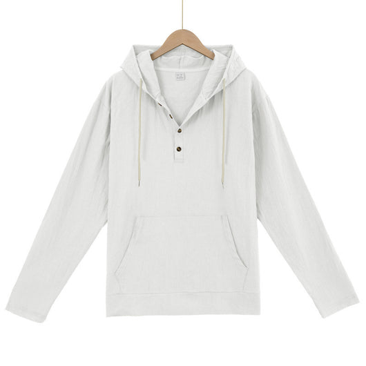 Henley con Capucha y Mangas Largas con Bolsillos Grandes - Image 21