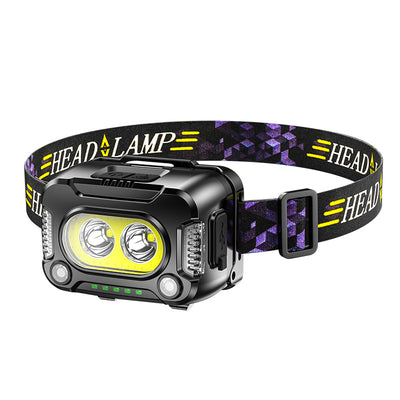 Linterna Frontal LED COB de Alta Potencia con Sensor de Movimiento para Correr y Pesca - Image 4