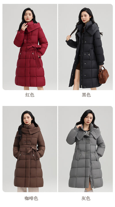 Abrigo Elegante Ajustado de Largo Medio para Mujer - Image 14
