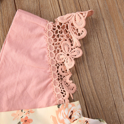 Enterizo Floral Princesa para Bebé Niña con Encaje y Diadema - Image 10