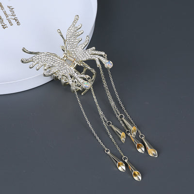 Broche Mariposa Brillantes con Borla y Sonajero de Viento - Image 6