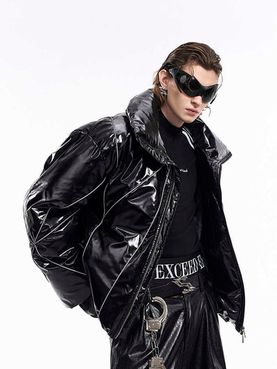 Abrigo de Invierno Grueso con Línea Reflectante para Hombre - Image 5