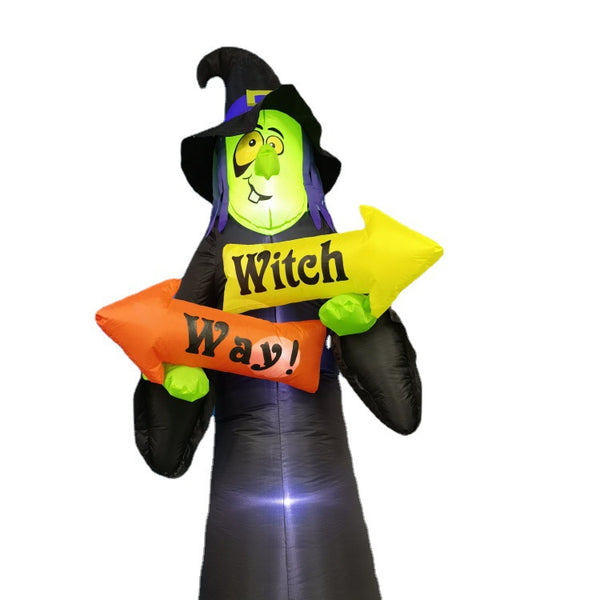 Fantasma Inflable Luminoso para Halloween - Decoración Terrorífica