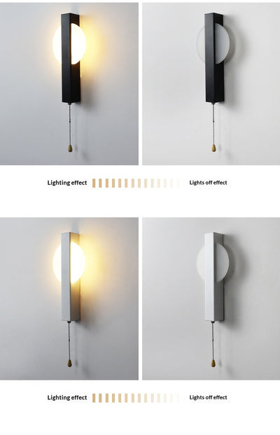 Aplique Minimalista Blanco y Negro para Pasillos y Espacios Modernos - Image 22