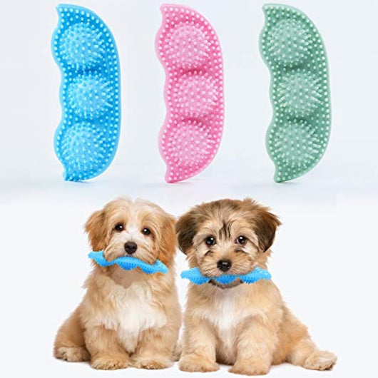 Juguetes de Dentición para Cachorros - Limpieza 360° y Alivio del Dolor