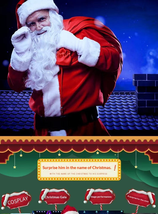 Disfraz de Papá Noel Clásico Talla Grande y Reforzado - Image 8