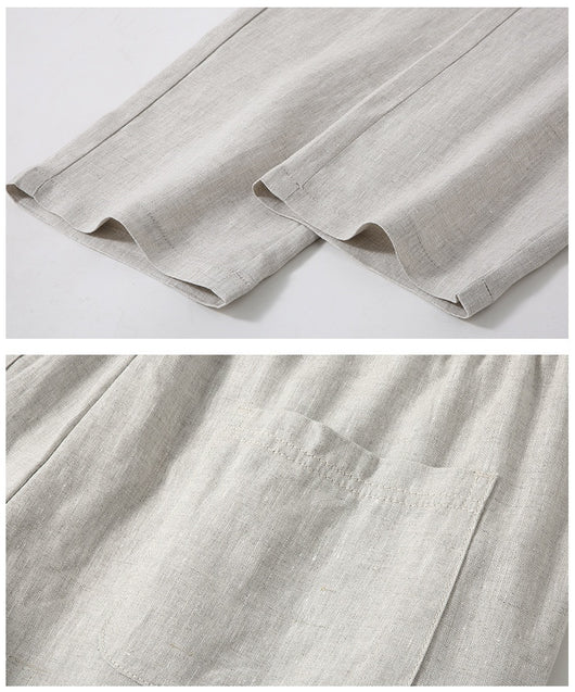 Camisa de Lino Manga Corta para Hombre - Traje Ejecutivo - Image 29