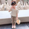 Conjunto de Dos Piezas Pantalón Anti-Mosquitos Floral para Niñas Verano