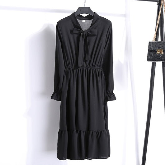 Vestido Floral de Chifón Coreano para Primavera - Image 8