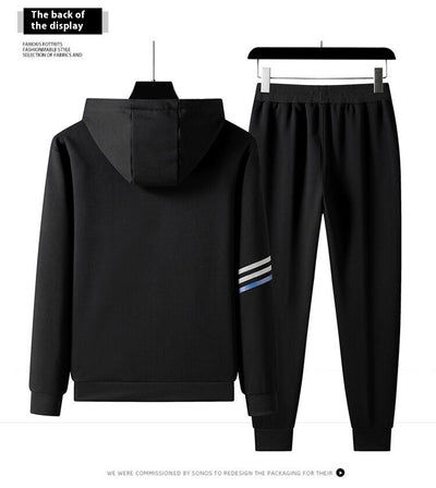 Conjunto Deportivo de Sudadera con Capucha y Pantalón en Algodón Puro para Hombre - Image 14