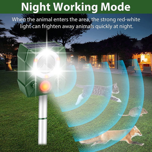 Repelente Ultrasónico Solar para Perros y Aves con Carga y Voz - Image 11