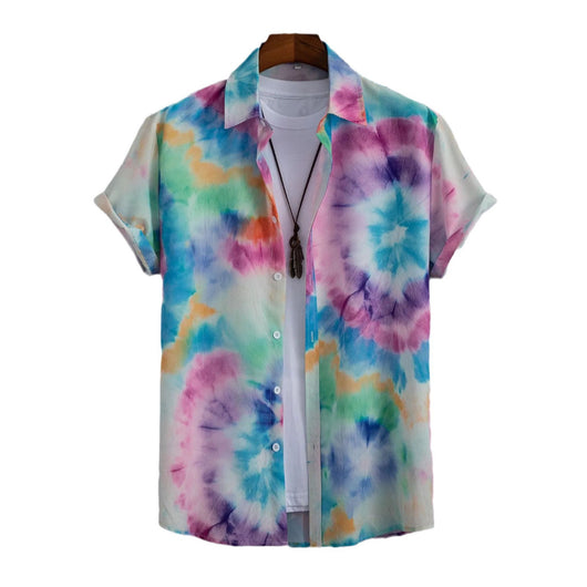 Camisa Estampada Artística para Hombre - Manga Corta - Image 3