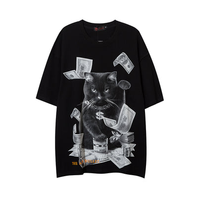 Playera Estampada con Gatos para Hombre - Image 18