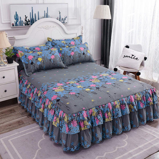 Juego de Cama Coreano Acolchado de Tres Piezas