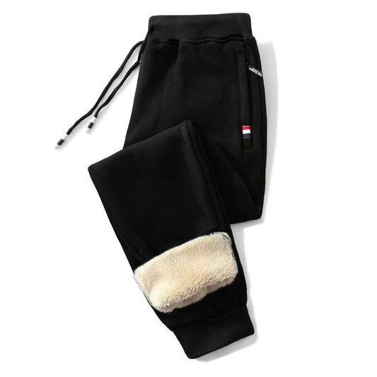 Pantalones Casuales Deportivos de Lana Cachemir Gruesa para Hombre