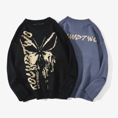 Suéter Tejido Jacquard con Patrón de Mariposas para Mujer - Image 18