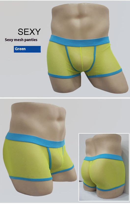 Bóxers Transparentes de Malla Cintura Baja para Hombre - Image 12