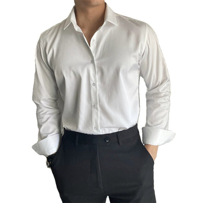 Camisa Casual Slim Fit para Hombre - Primavera y Verano Estilo Coreano - Image 13