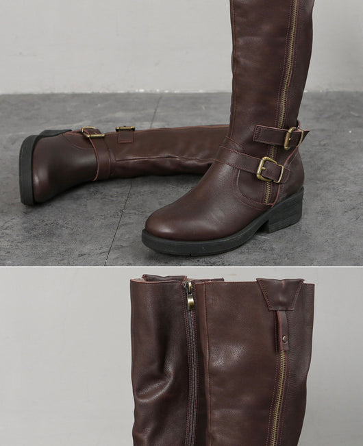Botas Dr Martens Talla Grande con Cierre Lateral y Suela Gruesa para Mujer - Image 15