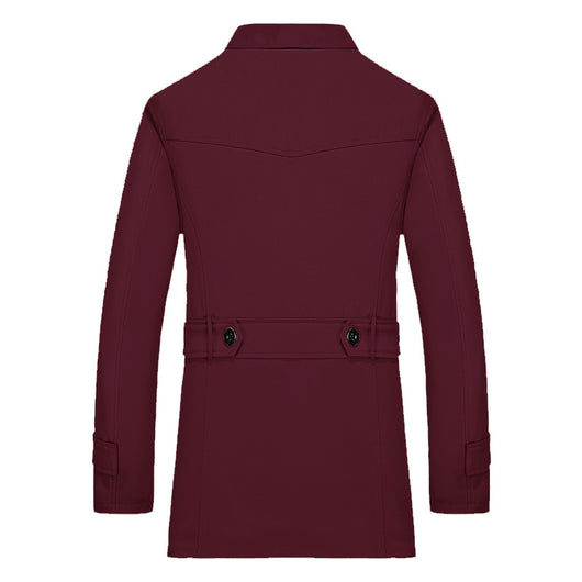 Chaqueta Delgada Slim Fit Coreana para Hombre Talla Grande - Image 4