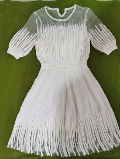Vestido Elegante Ceñido de Lujo Celebrity con Falda Hada - Image 12