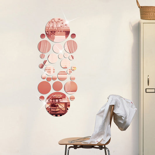 Espejo de Pared 3D con Círculos - Decoración Acrílica Estéreo - Image 20