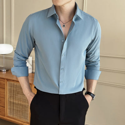 Camisa de Negocios Manga Larga Multicolor para Hombre - Image 9