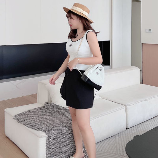 Traje Culotte Cintura Alta Línea A con Tecnología Anti-reflejo