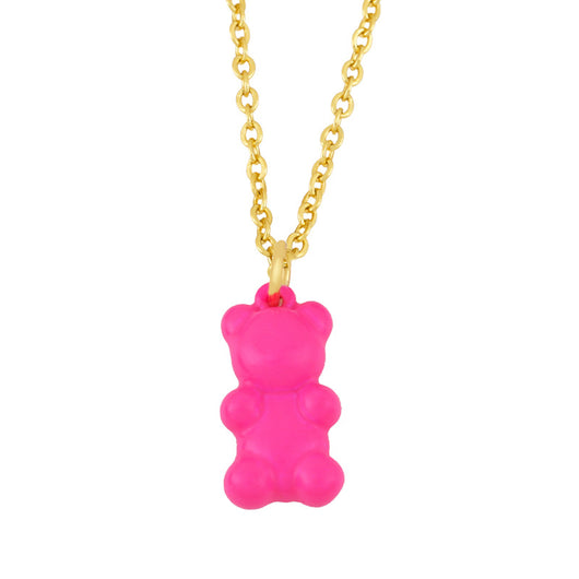 Collar Colgante Osito Adorable con Efecto Goteo de Color - Inspiración Bosque - Image 11