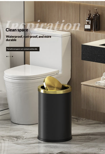 Basurero Metálico Grande con Tapa para Sala, Dormitorio y Cocina - Image 26