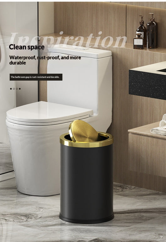 Basurero Metálico Grande con Tapa para Sala, Dormitorio y Cocina - Image 26