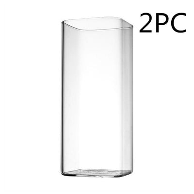 Vaso de Agua Cuadrado de Cristal Europeo - Resistente al Calor - Image 9