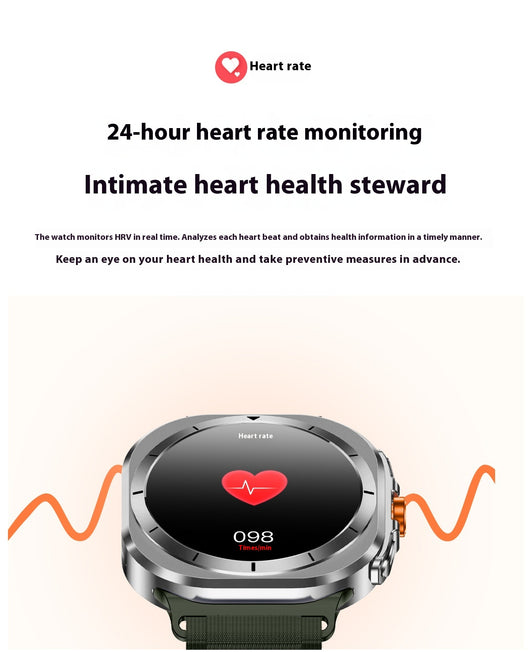 Reloj Inteligente W7 con Asistente de Voz, Monitoreo de Presión y Música - Image 11