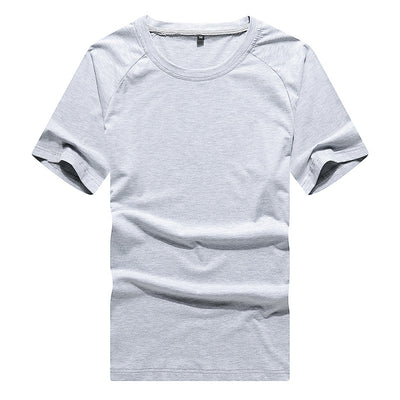 Playera Pareja Respirable de Seda Láctea, Cuello Redondo Color Liso - Image 4