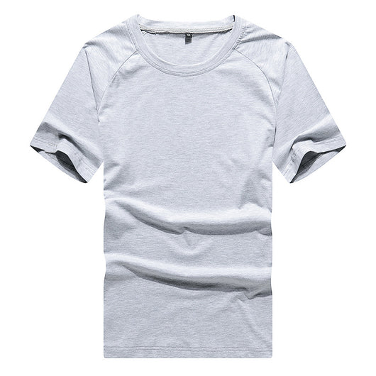 Playera Pareja Respirable de Seda Láctea, Cuello Redondo Color Liso - Image 4