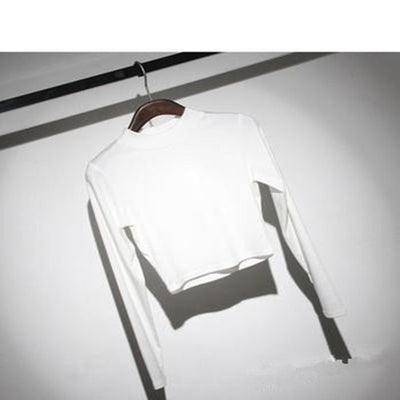 Playera Ajustada de Manga Larga y Cintura Alta - Image 3
