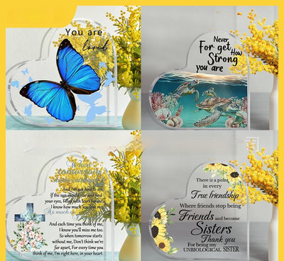 Adornos Decorativos de Acrílico Transparente en Forma de Corazón - Image 16