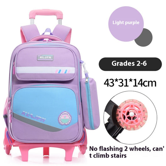 Mochila Escolar con Ruedas y Carrito Portátil Desmontable - Image 7