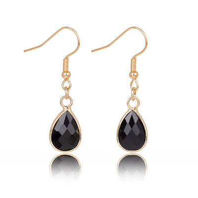 Aretes Colgantes de Piedra Gota de Agua - Diseño Versátil para Mujer - Image 13