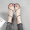 Sandalias Planas Serpiente Multicolor - Diseño Moderno Slip-On Talla Grande