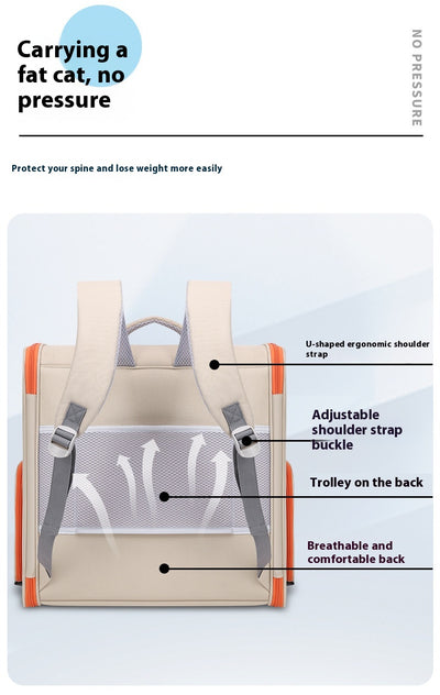 Bolsa Transportadora Panorámica para Gatos - Gran Capacidad - Image 13